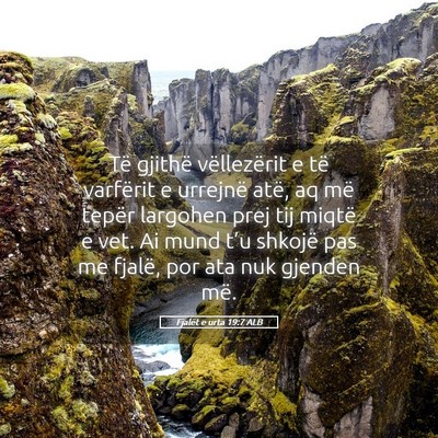 Picture 05 - Fjalët e urta 19:7 ALB - Të gjithë vëllezërit e të varfërit e - Bible Verse Picture