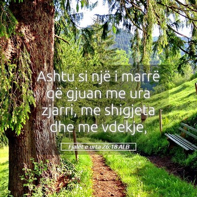 Picture 05 - Fjalët e urta 26:18 ALB - Ashtu si një i marrë që gjuan me ura zjarri, - Bible Verse Picture