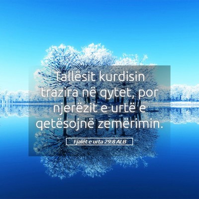Picture 05 - Fjalët e urta 29:8 ALB - Tallësit kurdisin trazira në qytet, por - Bible Verse Picture