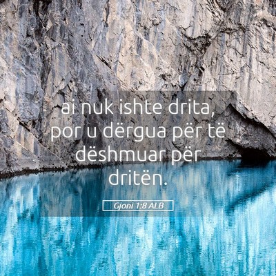 Picture 05 - Gjoni 1:8 ALB - ai nuk ishte drita, por u dërgua për të - Bible Verse Picture