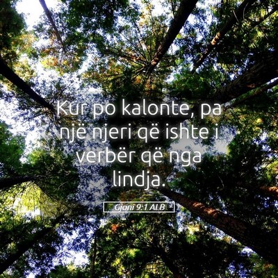 Picture 05 - Gjoni 9:1 ALB - Kur po kalonte, pa një njeri që ishte i verbër - Bible Verse Picture
