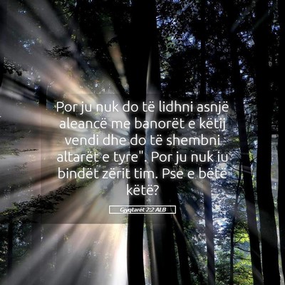 Picture 05 - Gjyqtarët 2:2 ALB - Por ju nuk do të lidhni asnjë aleancë me - Bible Verse Picture