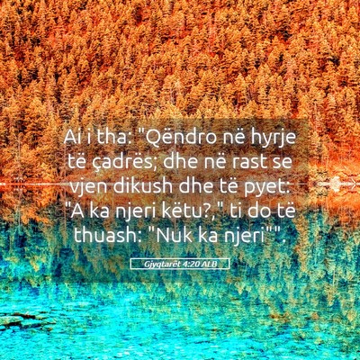 Picture 05 - Gjyqtarët 4:20 ALB - Ai i tha: 