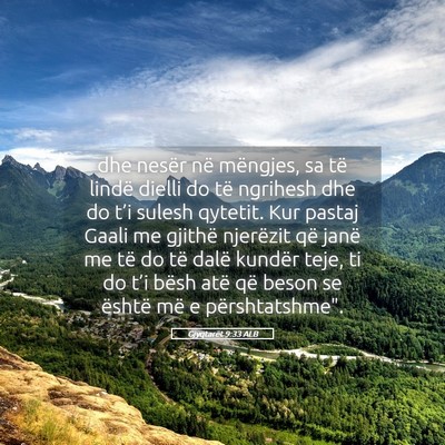 Picture 05 - Gjyqtarët 9:33 ALB - dhe nesër në mëngjes, sa të lindë dielli do - Bible Verse Picture