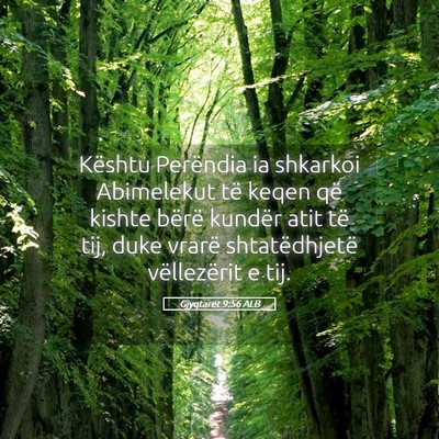Picture 05 - Gjyqtarët 9:56 ALB - Kështu Perëndia ia shkarkoi Abimelekut të - Bible Verse Picture