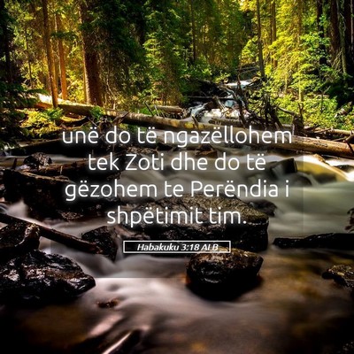 Picture 05 - Habakuku 3:18 ALB - unë do të ngazëllohem tek Zoti dhe do të - Bible Verse Picture
