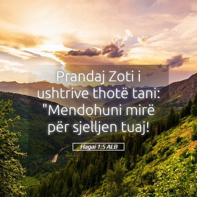 Picture 05 - Hagai 1:5 ALB - Prandaj Zoti i ushtrive thotë tani: 