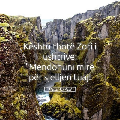 Picture 05 - Hagai 1:7 ALB - Kështu thotë Zoti i ushtrive: 