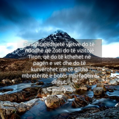 Picture 05 - Isaia 23:17 ALB - Pas shtatëdhjetë vjetve do të ndodhë që Zoti - Bible Verse Picture