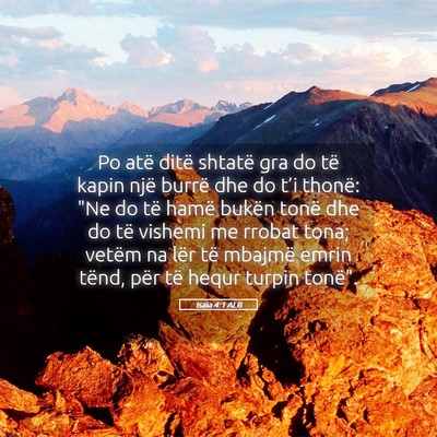 Picture 05 - Isaia 4:1 ALB - Po atë ditë shtatë gra do të kapin një - Bible Verse Picture