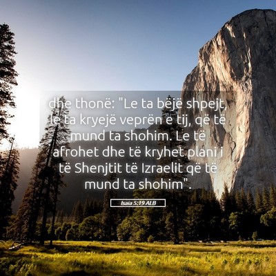 Picture 05 - Isaia 5:19 ALB - dhe thonë: 