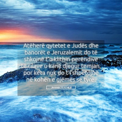 Picture 05 - Jeremia 11:12 ALB - Atëherë qytetet e Judës dhe banorët e - Bible Verse Picture