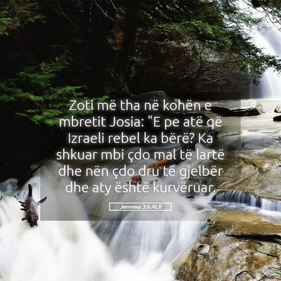 Picture 05 - Jeremia 3:6 ALB - Zoti më tha në kohën e mbretit Josia: 