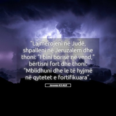 Picture 05 - Jeremia 4:5 ALB - 