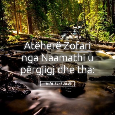 Picture 05 - Jobi 11:1 ALB - Atëherë Zofari nga Naamathi u përgjigj dhe - Bible Verse Picture