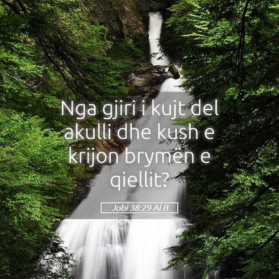 Picture 05 - Jobi 38:29 ALB - Nga gjiri i kujt del akulli dhe kush e krijon - Bible Verse Picture