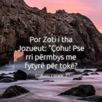 Picture 05 - Jozueu 7:10 ALB - Por Zoti i tha Jozueut: 