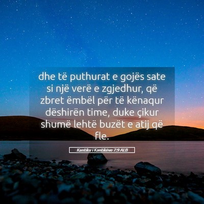 Picture 05 - Kantiku i Kantikëve 7:9 ALB - dhe të puthurat e gojës sate si një verë e - Bible Verse Picture