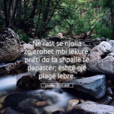 Picture 05 - Levitiku 13:22 ALB - Në rast se njolla zgjerohet mbi lëkurë, prifti - Bible Verse Picture