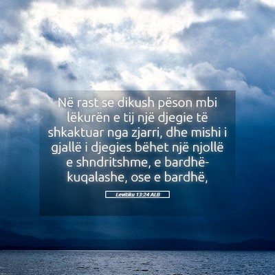 Picture 05 - Levitiku 13:24 ALB - Në rast se dikush pëson mbi lëkurën e tij - Bible Verse Picture