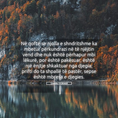 Picture 05 - Levitiku 13:28 ALB - Në qoftë se njolla e shndritshme ka mbetur - Bible Verse Picture