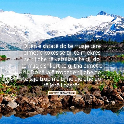 Picture 05 - Levitiku 14:9 ALB - Ditën e shtatë do të rruajë tërë qimet e - Bible Verse Picture
