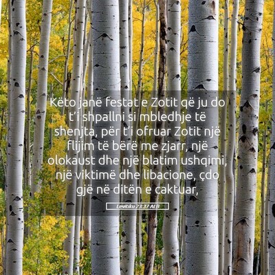 Picture 05 - Levitiku 23:37 ALB - Këto janë festat e Zotit që ju do t’i - Bible Verse Picture