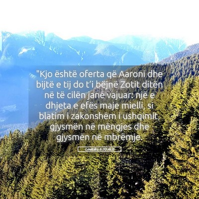 Picture 05 - Levitiku 6:20 ALB - 