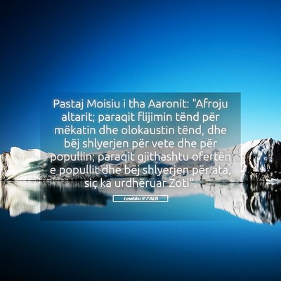 Picture 05 - Levitiku 9:7 ALB - Pastaj Moisiu i tha Aaronit: 