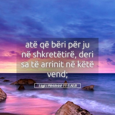 Picture 05 - Ligji i Përtërirë 11:5 ALB - atë që bëri për ju në shkretëtirë, deri sa - Bible Verse Picture