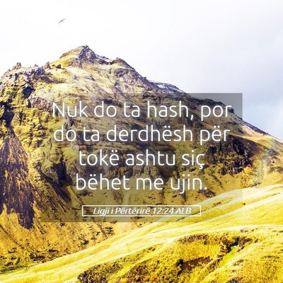 Picture 05 - Ligji i Përtërirë 12:24 ALB - Nuk do ta hash, por do ta derdhësh për tokë - Bible Verse Picture