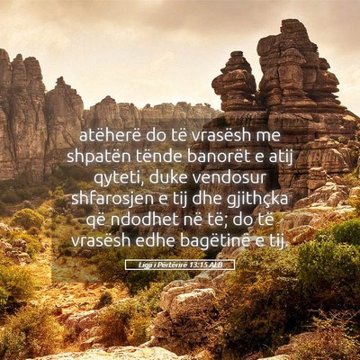 Picture 05 - Ligji i Përtërirë 13:15 ALB - atëherë do të vrasësh me shpatën tënde - Bible Verse Picture