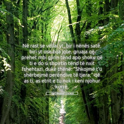 Picture 05 - Ligji i Përtërirë 13:6 ALB - Në rast se vëllai yt, bir i nënës sate, biri - Bible Verse Picture