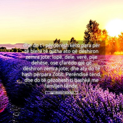 Picture 05 - Ligji i Përtërirë 14:26 ALB - dhe do t’i përdorësh këto para për të - Bible Verse Picture
