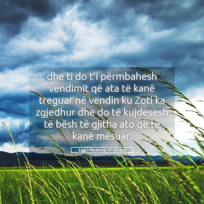 Picture 05 - Ligji i Përtërirë 17:10 ALB - dhe ti do t’i përmbahesh vendimit që ata të - Bible Verse Picture