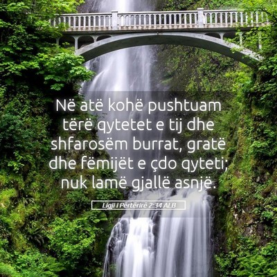 Picture 05 - Ligji i Përtërirë 2:34 ALB - Në atë kohë pushtuam tërë qytetet e tij dhe - Bible Verse Picture