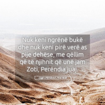 Picture 05 - Ligji i Përtërirë 29:6 ALB - Nuk keni ngrënë bukë dhe nuk keni pirë verë - Bible Verse Picture