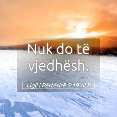 Picture 05 - Ligji i Përtërirë 5:19 ALB - Nuk do të - Bible Verse Picture