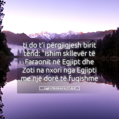 Picture 05 - Ligji i Përtërirë 6:21 ALB - ti do t’i përgjigjesh birit tënd: 