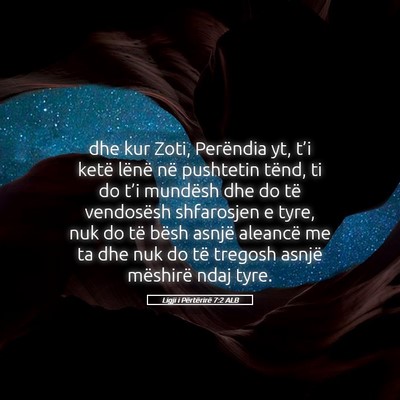 Picture 05 - Ligji i Përtërirë 7:2 ALB - dhe kur Zoti, Perëndia yt, t’i ketë lënë - Bible Verse Picture