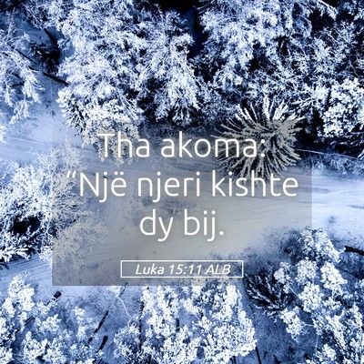 Picture 05 - Luka 15:11 ALB - Tha akoma: “Një njeri kishte dy - Bible Verse Picture
