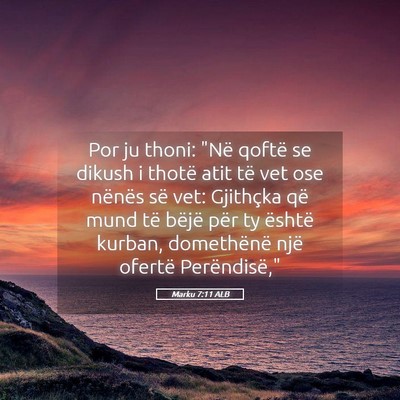 Picture 05 - Marku 7:11 ALB - Por ju thoni: 