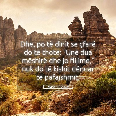 Picture 05 - Mateu 12:7 ALB - Dhe, po të dinit se çfarë do të thotë: 
