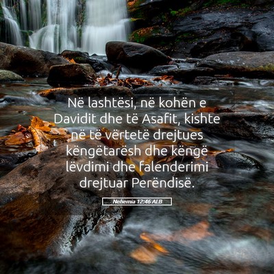 Picture 05 - Nehemia 12:46 ALB - Në lashtësi, në kohën e Davidit dhe të - Bible Verse Picture