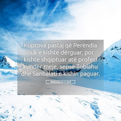 Picture 05 - Nehemia 6:12 ALB - Kuptova pastaj që Perëndia nuk e kishte - Bible Verse Picture