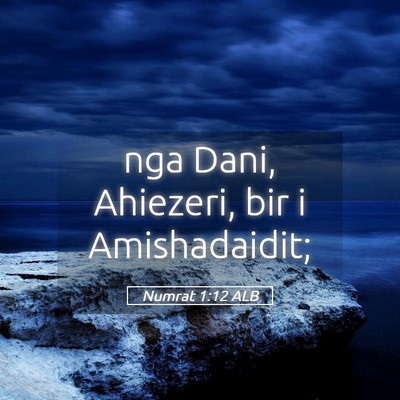 Picture 05 - Numrat 1:12 ALB - nga Dani, Ahiezeri, bir i - Bible Verse Picture