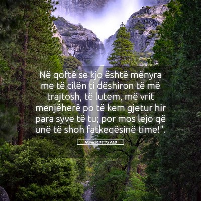 Picture 05 - Numrat 11:15 ALB - Në qoftë se kjo është mënyra me të cilën - Bible Verse Picture