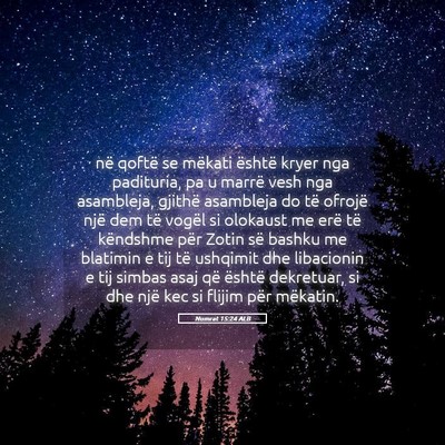 Picture 05 - Numrat 15:24 ALB - në qoftë se mëkati është kryer nga - Bible Verse Picture
