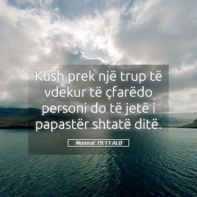 Picture 05 - Numrat 19:11 ALB - Kush prek një trup të vdekur të çfarëdo - Bible Verse Picture