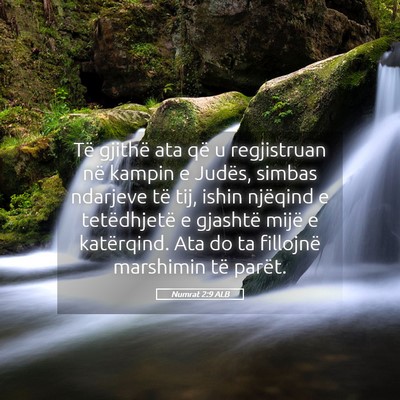 Picture 05 - Numrat 2:9 ALB - Të gjithë ata që u regjistruan në kampin e - Bible Verse Picture
